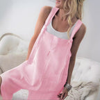 Women's Jumpsuit with Pockets and Adjustable Straps
