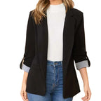 Women's Elegant Blazer with Contrast Details