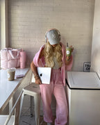 Women's Hoodie and Jogger Set with Kangaroo Pocket