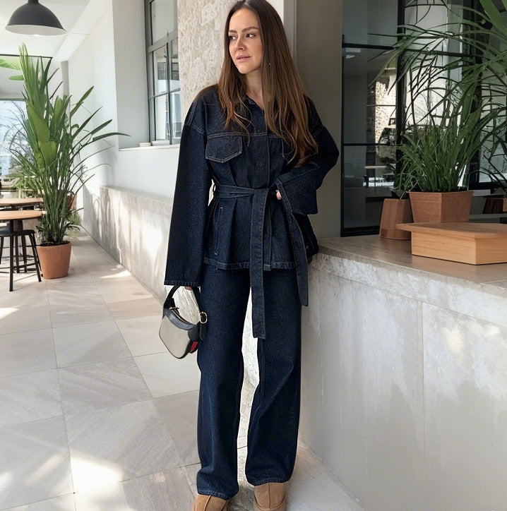 Women's High-Waisted Wide-Leg Jeans