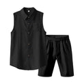 Men's Sleeveless Shirt and Shorts Set