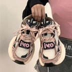 Women's Breathable Running Sneakers with Cushioned Sole and Trendy Design