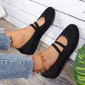 Women's Elastic Cross-Strap Breathable Ballet Flats