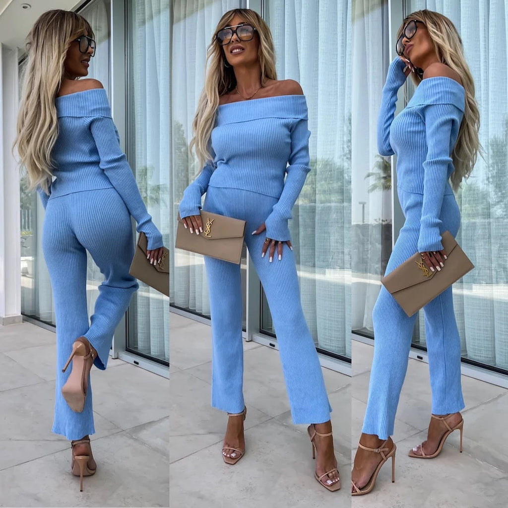 Elegant Off-Shoulder Jumpsuit with Long Leg