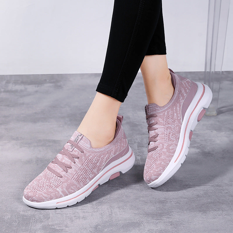 Women's Breathable Casual Sneakers with Elastic Sole