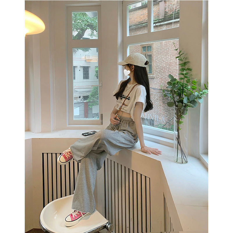 Women's Comfortable Casual Pants with Fashionable Cut-Out Details