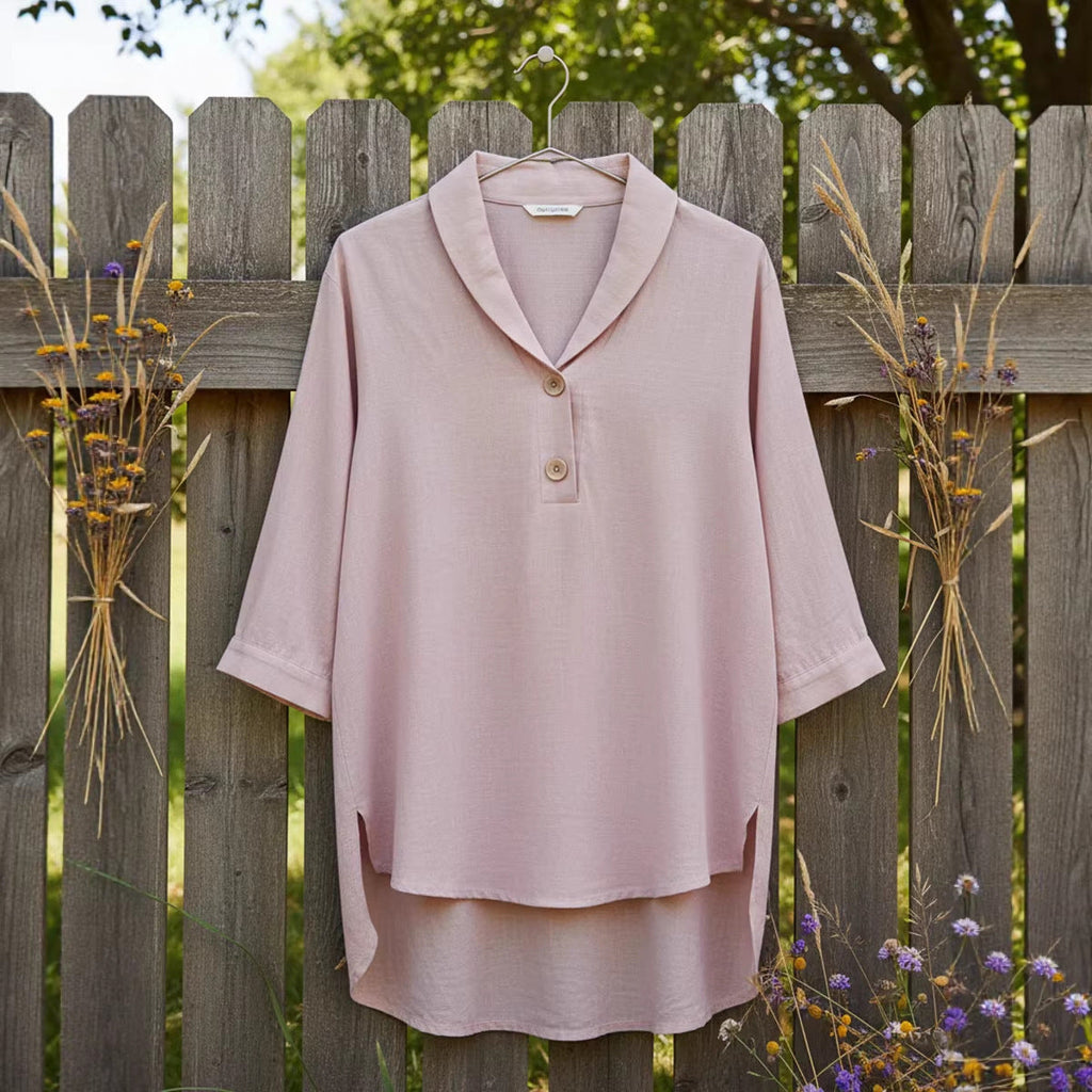 Elegant Shirt with Modern Collar and Button Details