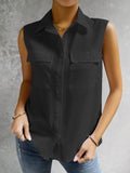 Sleeveless Shirt Blouse