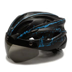 Bicycle Helmet with Integrated Sun Visor and Optimal Ventilation