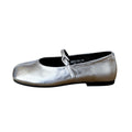 Women's Ballet Flats with Elegant Strap and Shimmering Finish