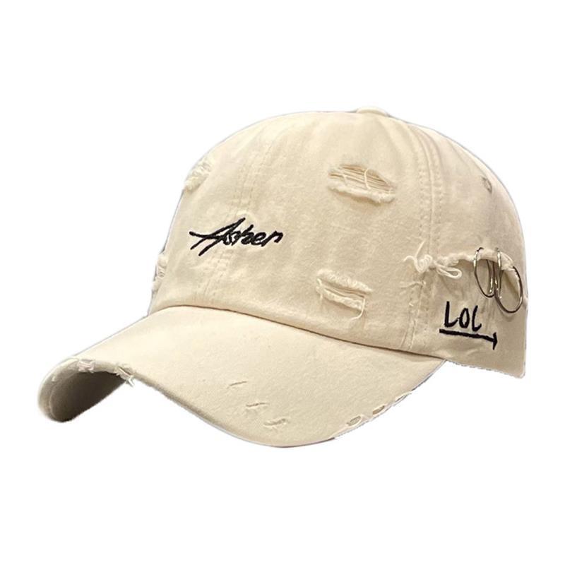 Men's Distressed Denim Cap