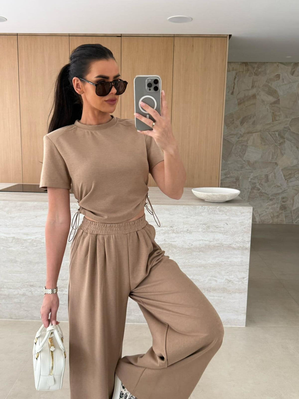 Casual Crop Top and Jogger Set