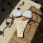Women's Swimwear with Decorative Lace-Up Details