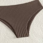 Women's Bandeau Bikini with High-Cut Leg and Lace-Up Detail