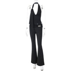 Women's Jumpsuit with Elegant Halter Design and Slim Fit