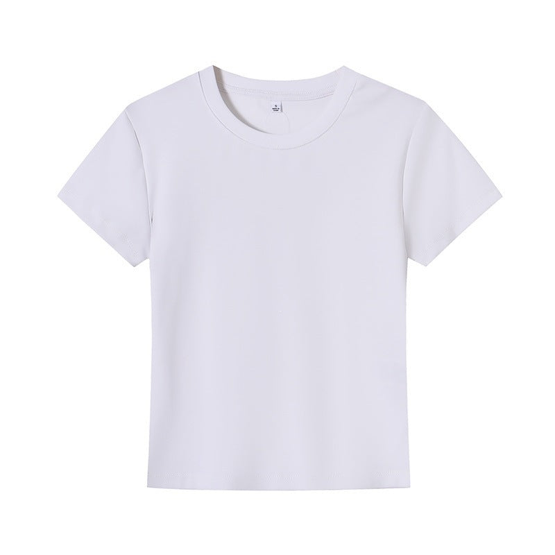 Women's Basic Crew Neck T-Shirt in Breathable Fabric