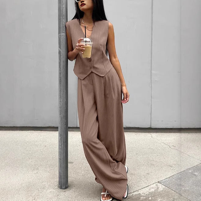 Women's Casual Jumpsuit with Elegant Blazer