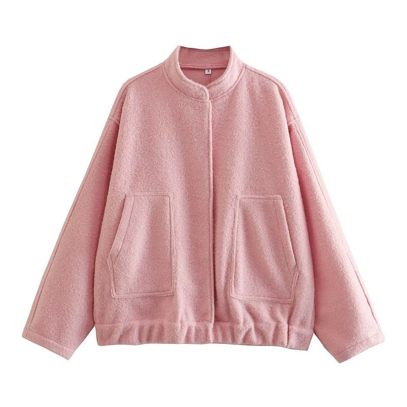 Women's Oversized Soft Wool-Blend Jacket