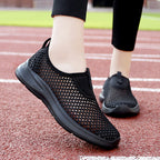Women's Breathable Slip-On Sneakers with Elastic Design