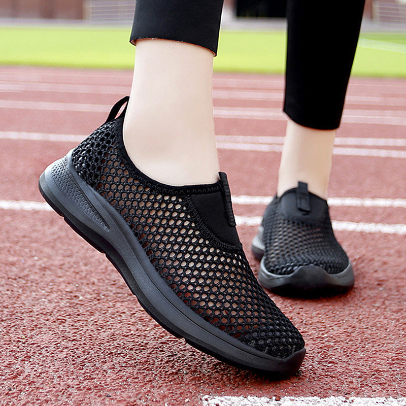 Women's Breathable Slip-On Sneakers with Elastic Design