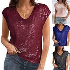 Women's Glamorous Sequin Shirt