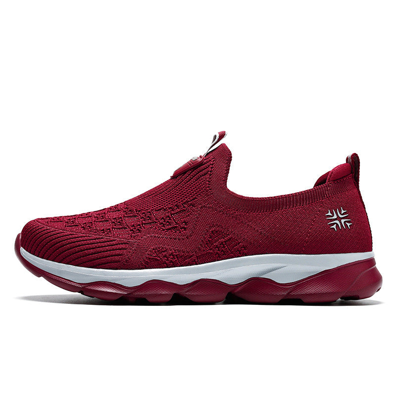 Women's Breathable Slip-On Walking Sneakers with Flexible Sole