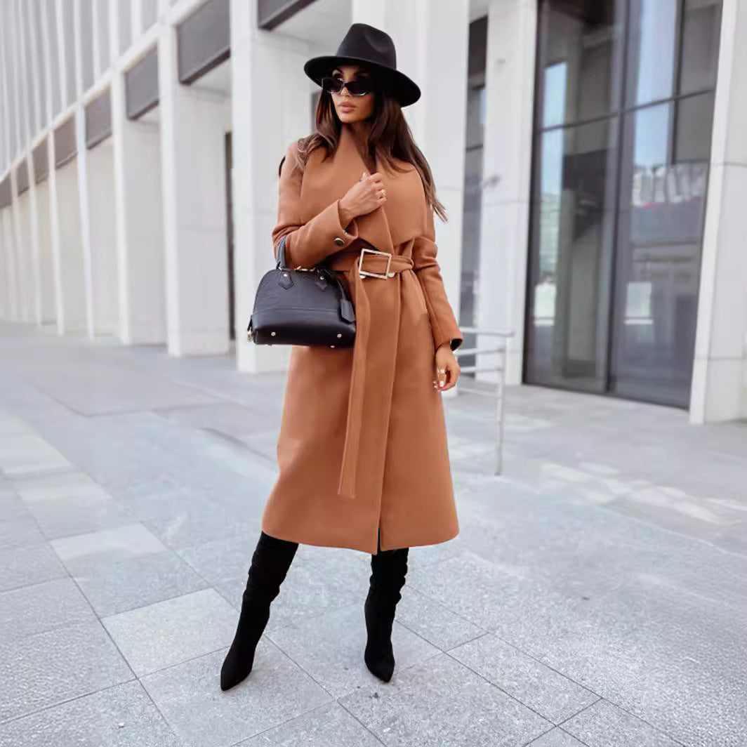 Elegant Trench Coat with Belt