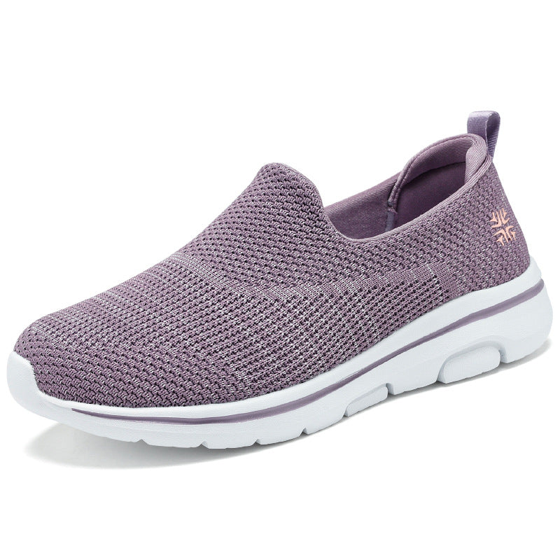 Women's Breathable Slip-On Sneakers with Elastic Upper