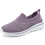 Women's Breathable Slip-On Sneakers with Elastic Upper