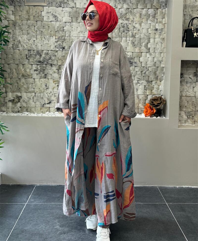 Women's Long Floral Blouse