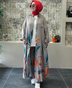 Women's Long Floral Blouse