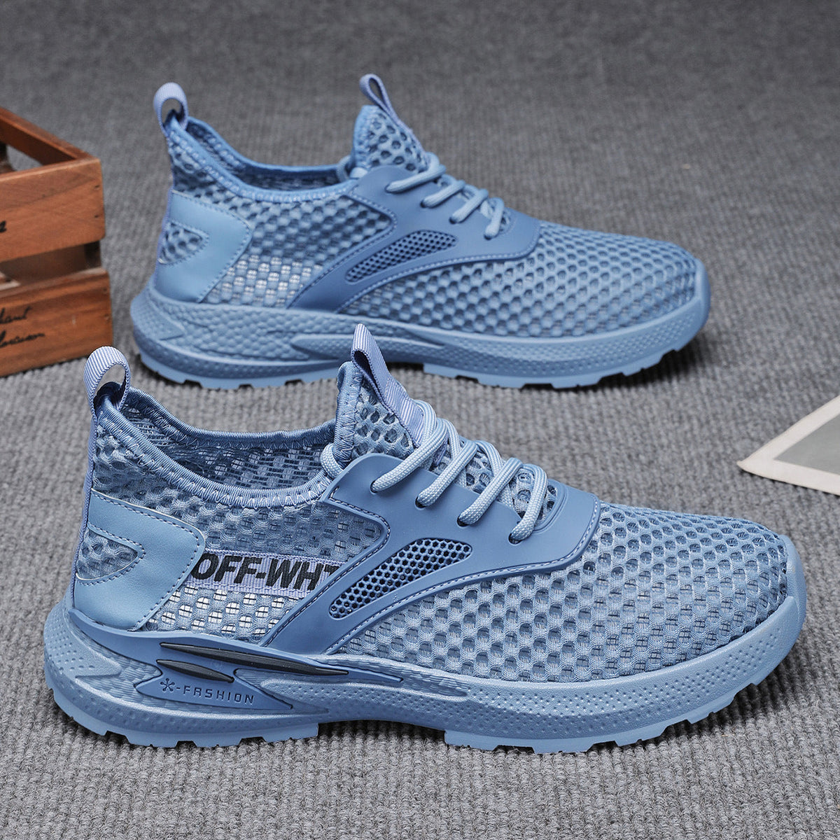 Women's Breathable Sports Sneakers with Flexible Sole and Non-Slip Tread