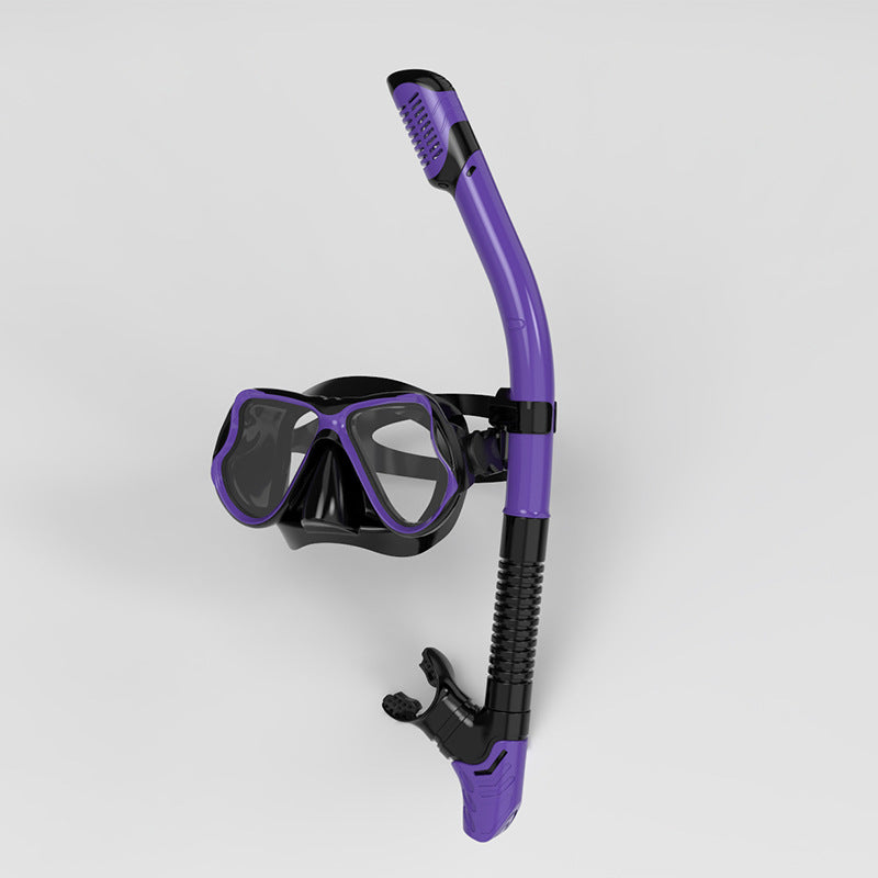Snorkel mask with ergonomic fit and innovative breathing technology