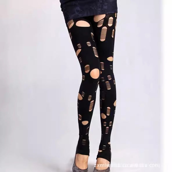 High-Style Leggings with Cut-Outs