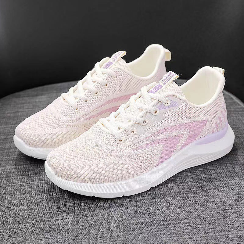 Women's Breathable Casual Sneakers with Flexible Upper and Comfortable Cushioning