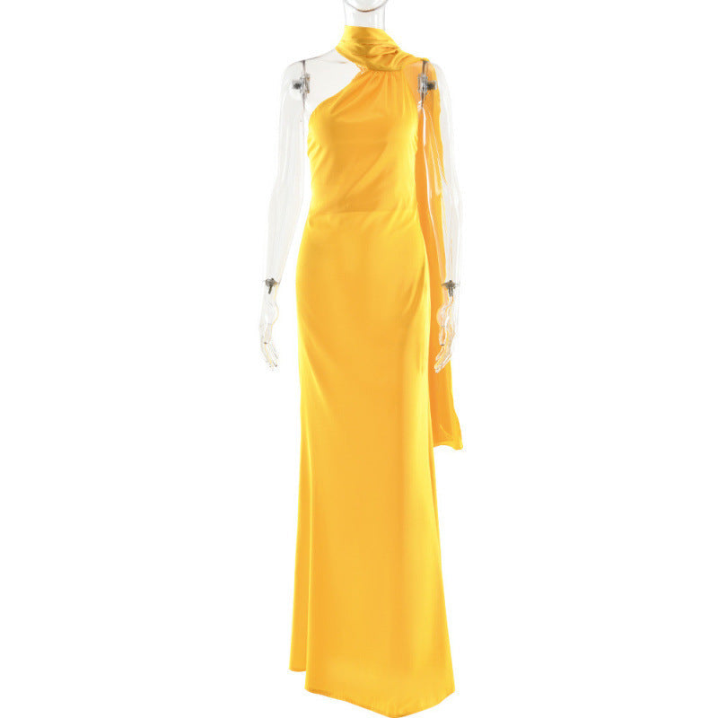 Women's Elegant Asymmetrical Evening Dress