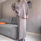 Casual Sweat Set with Wide Cut and Pockets