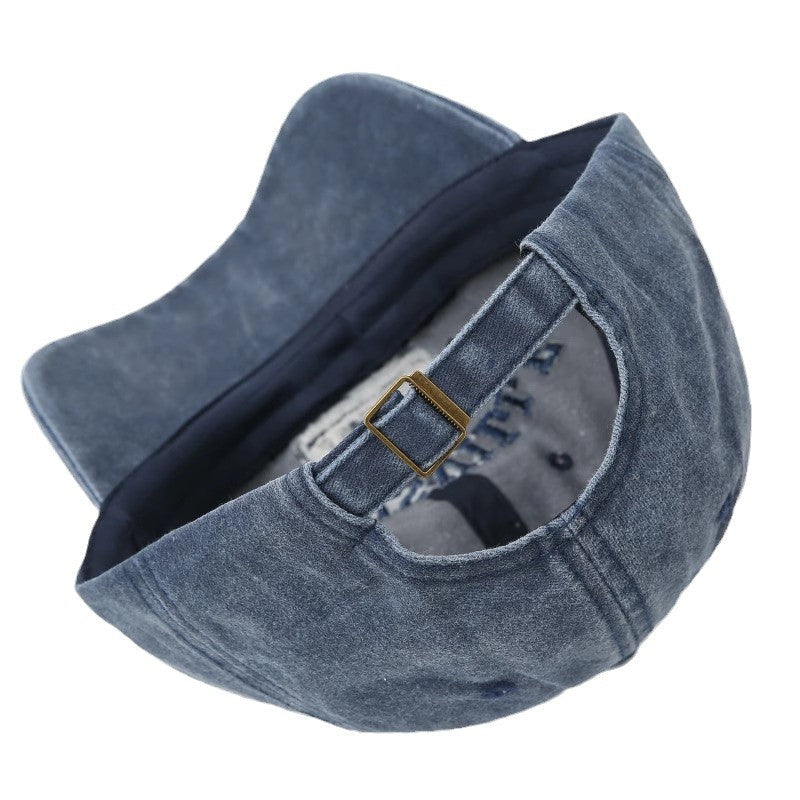 Men's Vintage-Inspired Distressed Baseball Cap