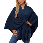 Women's Fashionable Wrap Coat with Trendy Design