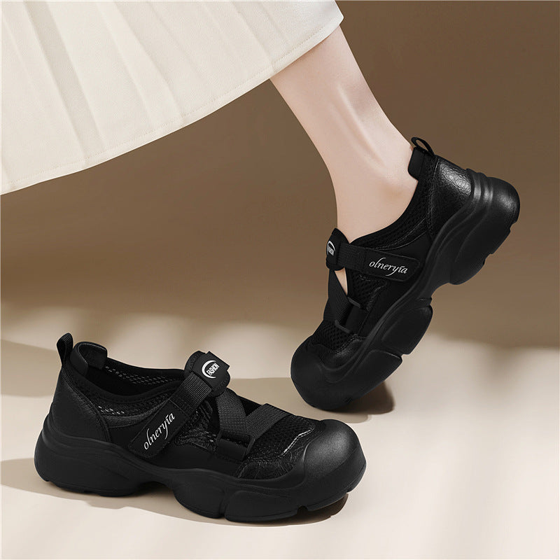 Women's Breathable and Comfortable Sneakers with Elastic Straps
