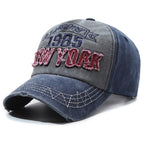 Men's Distressed Cotton Graphic Baseball Cap