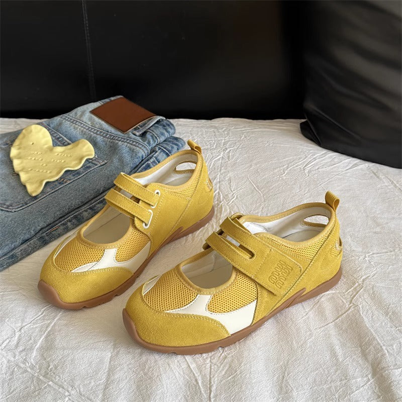 Women's Comfortable Casual Sneakers with Breathable Upper and Adjustable Hook-and-Loop Closure
