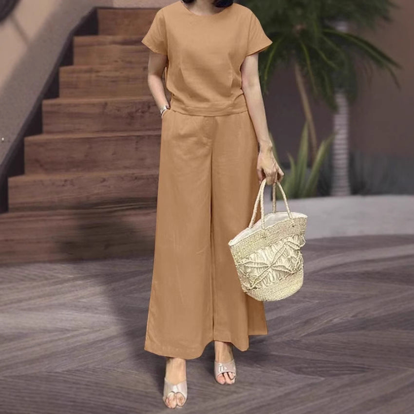 Women's Casual Wide-Cut Two-Piece Set