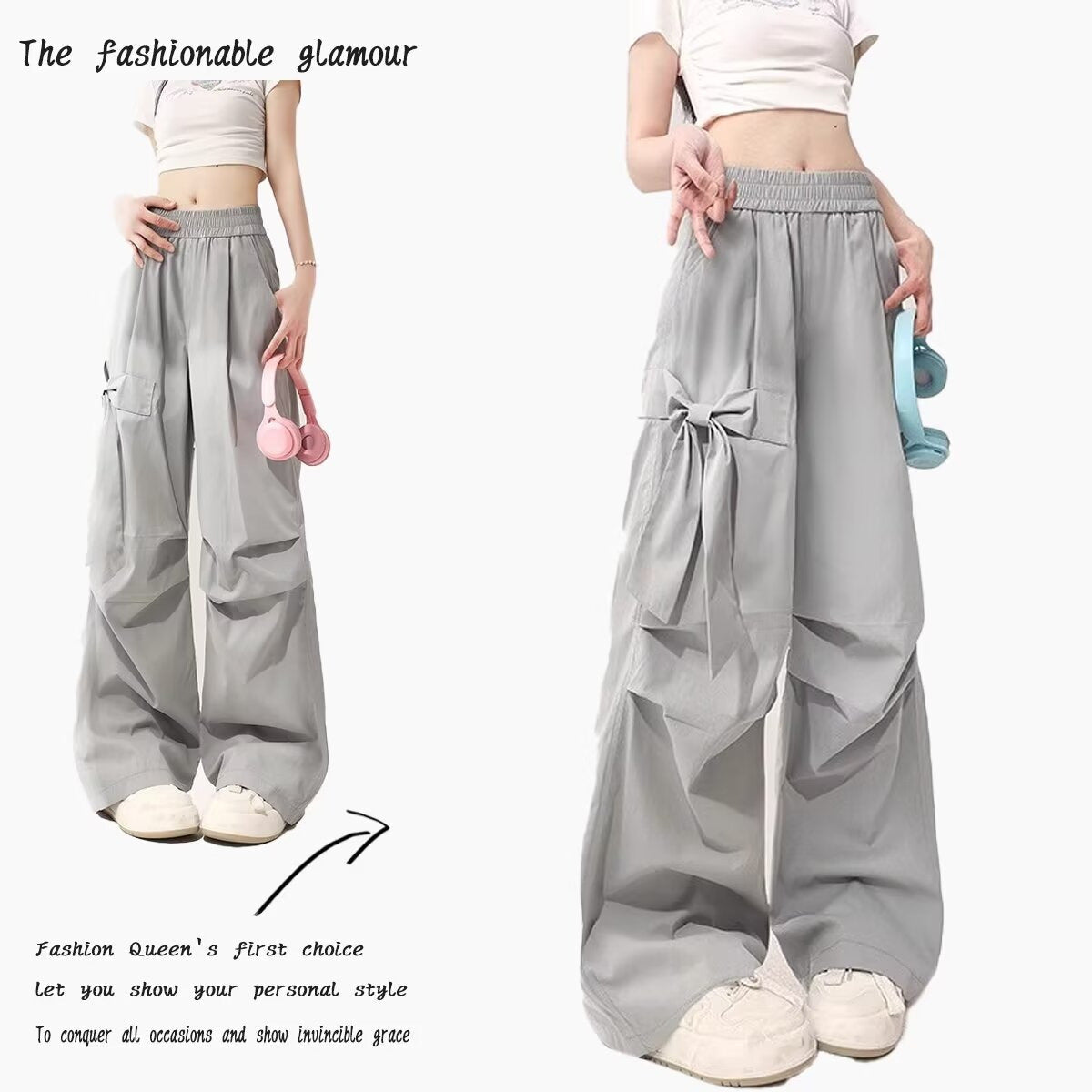 Women's Wide-Leg Cargo Pants