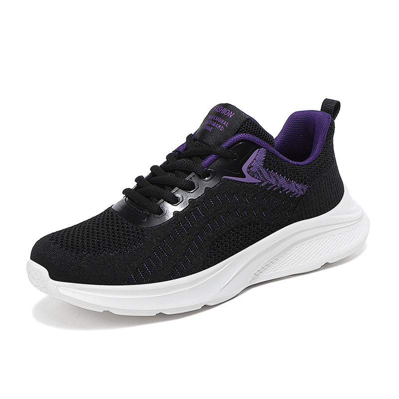 Women's Breathable Running Sneakers with Elastic Upper