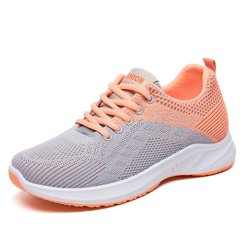 Women's Breathable Sport Insole Sneakers with Flexible Upper