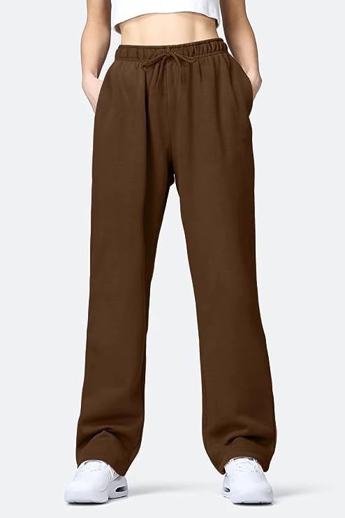 Women's Comfortable Sports Pants with Elastic Waistband and Pockets
