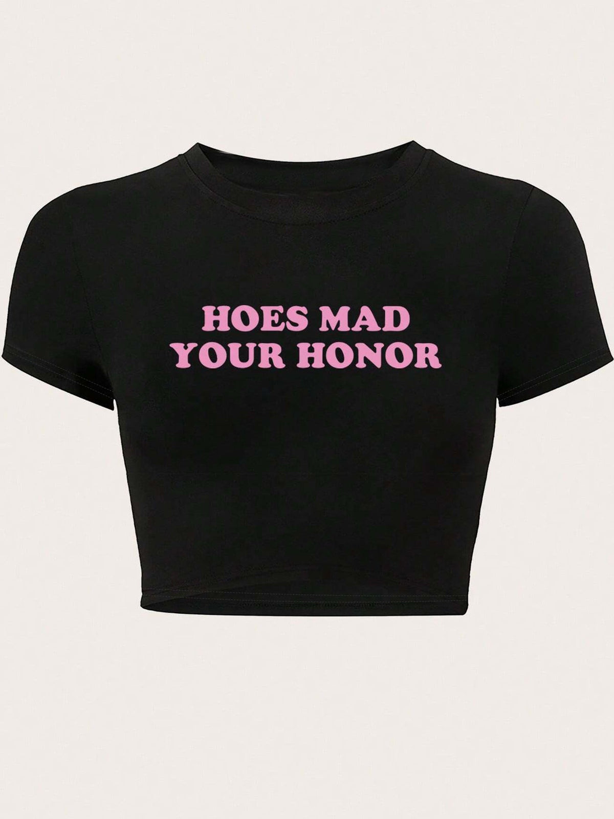 Women's Inspirational Print Crop T-Shirt