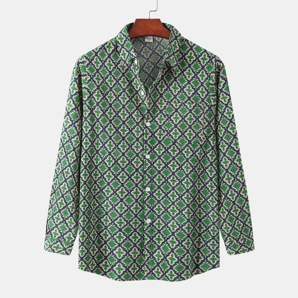 Women's Long-Sleeve Blouse with Modern Zebra Print and Button-Down Collar