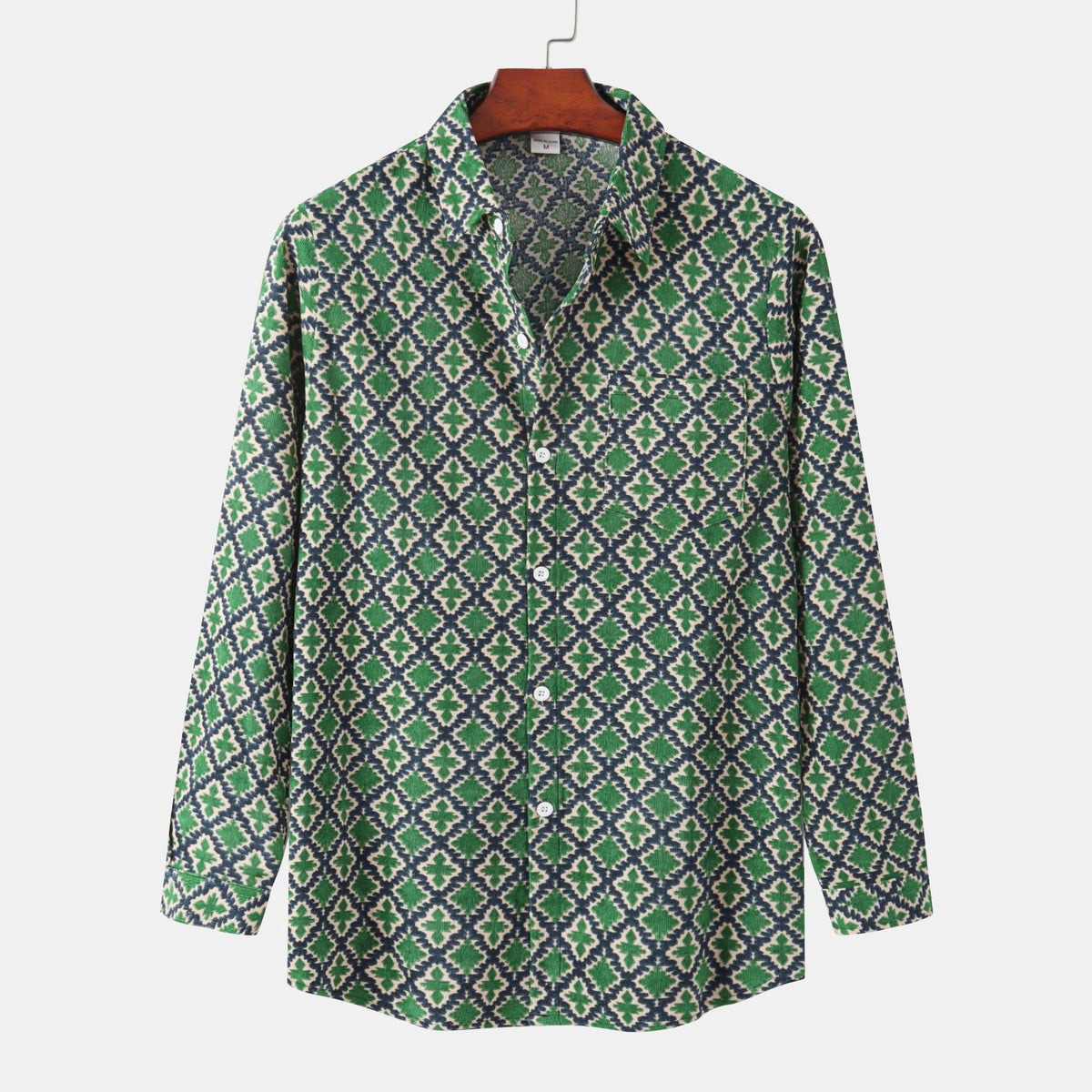 Women's Long-Sleeve Blouse with Modern Zebra Print and Button-Down Collar